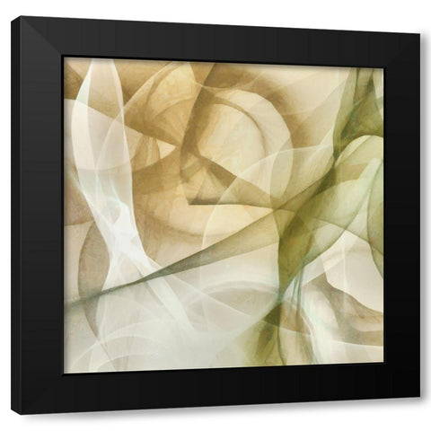 Abstract Thought II Black Modern Wood Framed Art Print with Double Matting by Saunders, Alonzo