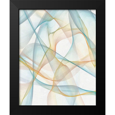 Curves and Waves III Black Modern Wood Framed Art Print by Saunders, Alonzo