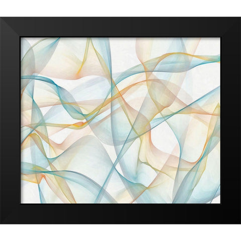 Curves and Waves VI Black Modern Wood Framed Art Print by Saunders, Alonzo