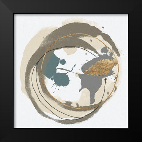 Circular Inclusion I Black Modern Wood Framed Art Print by Saunders, Alonzo