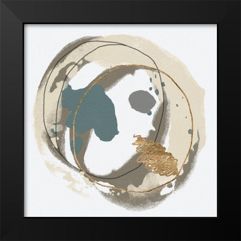 Circular Inclusion II Black Modern Wood Framed Art Print by Saunders, Alonzo