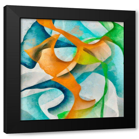 Bright Happy Thoughts II Black Modern Wood Framed Art Print with Double Matting by Saunders, Alonzo