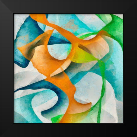 Bright Happy Thoughts II Black Modern Wood Framed Art Print by Saunders, Alonzo