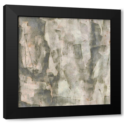 Grey Space II Black Modern Wood Framed Art Print with Double Matting by Saunders, Alonzo