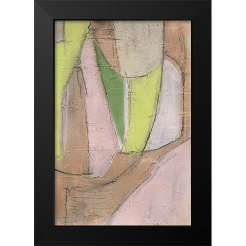 Many Layers I Black Modern Wood Framed Art Print by Moore, Regina