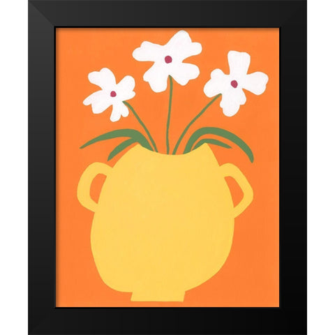 Modern Blooms II Black Modern Wood Framed Art Print by Moore, Regina
