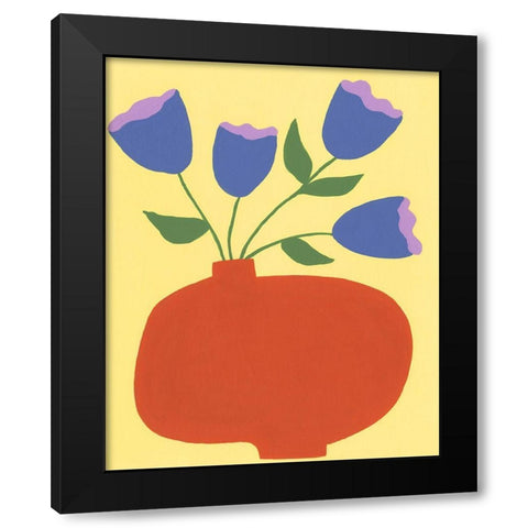 Modern Blooms III Black Modern Wood Framed Art Print by Moore, Regina