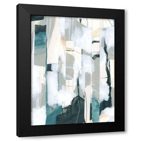 Sea Cavern Strata I Black Modern Wood Framed Art Print with Double Matting by Vess, June Erica