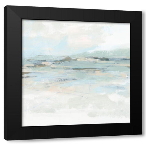 Fresco Vista II Black Modern Wood Framed Art Print by Vess, June Erica