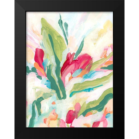 Tropical Rhythm I Black Modern Wood Framed Art Print by Vess, June Erica