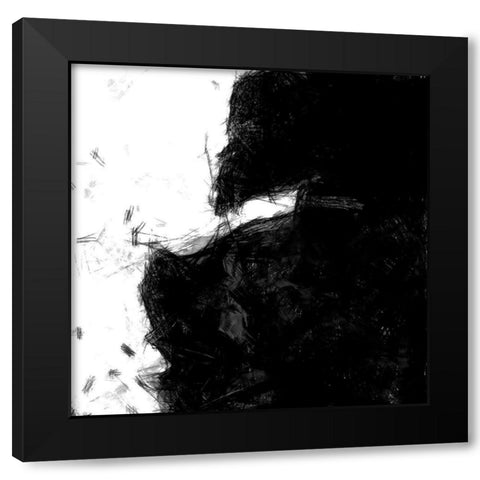 Sketchy I Black Modern Wood Framed Art Print by Saunders, Alonzo