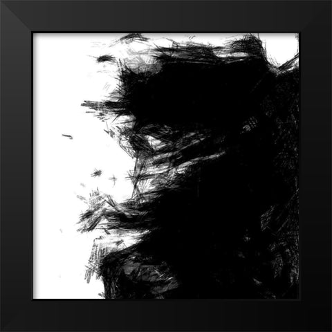 Sketchy III Black Modern Wood Framed Art Print by Saunders, Alonzo