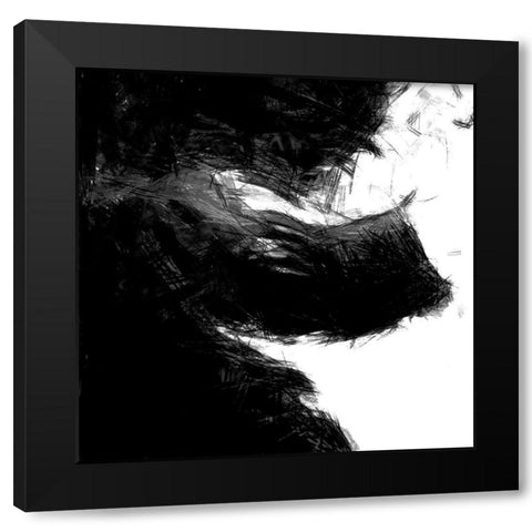 Sketchy IV Black Modern Wood Framed Art Print with Double Matting by Saunders, Alonzo