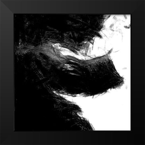 Sketchy IV Black Modern Wood Framed Art Print by Saunders, Alonzo