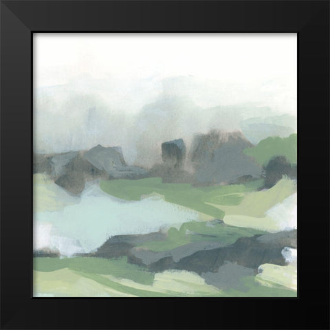 Strata Field III Black Modern Wood Framed Art Print by Vess, June Erica
