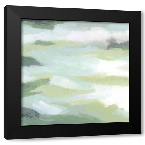 Strata Field V Black Modern Wood Framed Art Print with Double Matting by Vess, June Erica