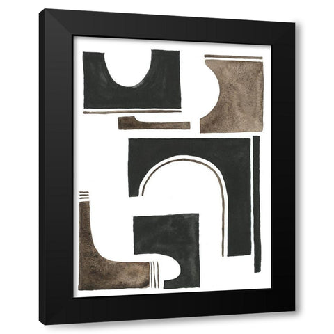 Midway II Black Modern Wood Framed Art Print by Moore, Regina