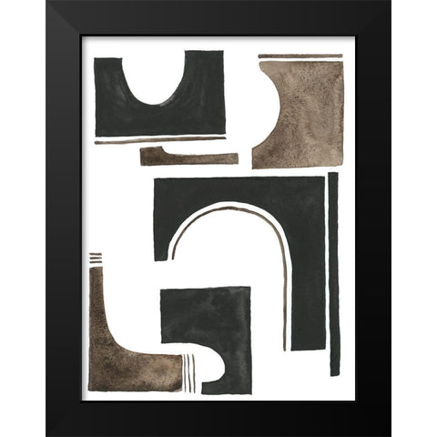 Midway II Black Modern Wood Framed Art Print by Moore, Regina