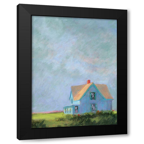 Blue Cape Black Modern Wood Framed Art Print by Sweetwater