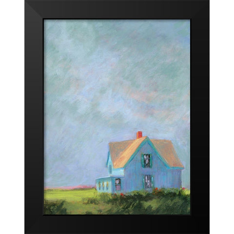 Blue Cape Black Modern Wood Framed Art Print by Sweetwater