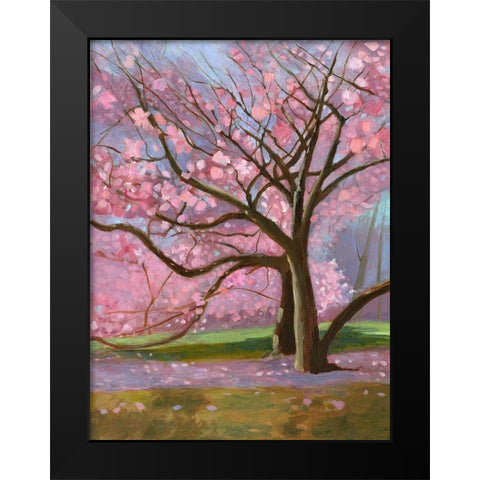 Maggie Black Modern Wood Framed Art Print by Sweetwater