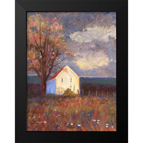 September Black Modern Wood Framed Art Print by Sweetwater