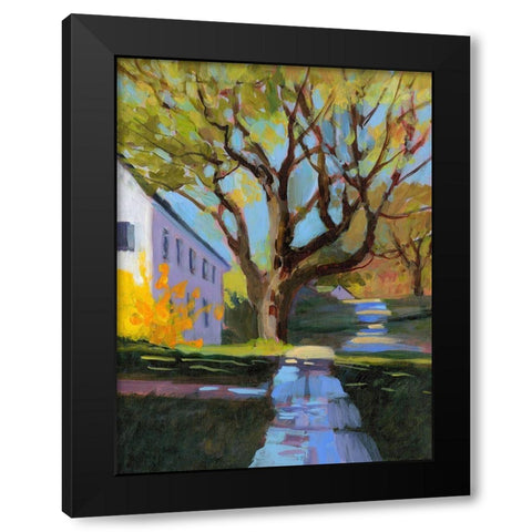 Spring in New England Black Modern Wood Framed Art Print with Double Matting by Sweetwater