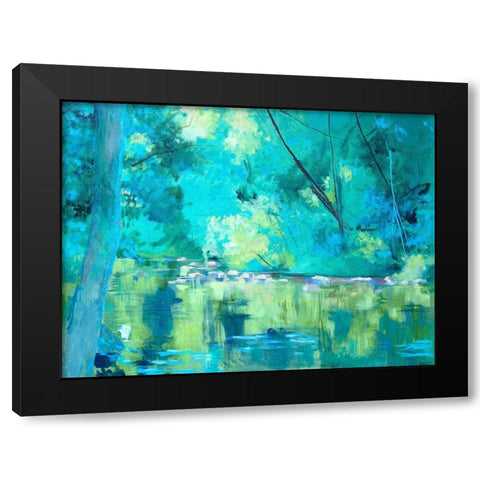 Housatonic River Black Modern Wood Framed Art Print by Sweetwater