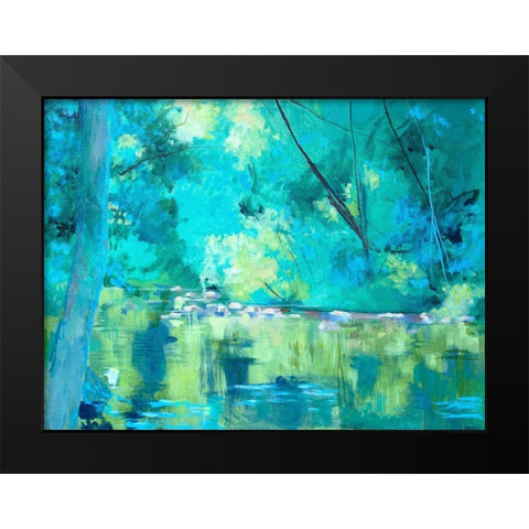 Housatonic River Black Modern Wood Framed Art Print by Sweetwater