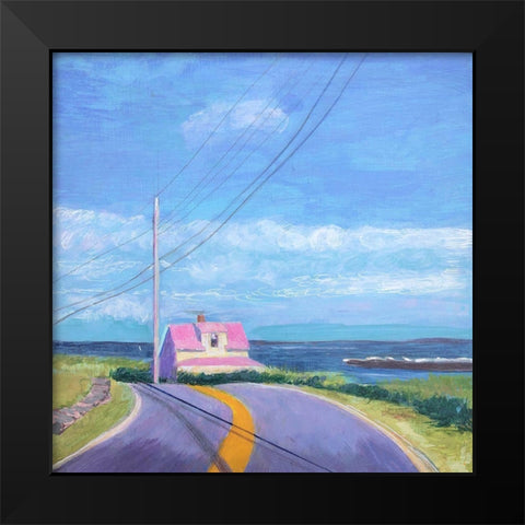 Sunday Black Modern Wood Framed Art Print by Sweetwater