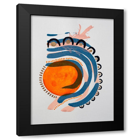 Weekend Car Rides Black Modern Wood Framed Art Print by Gianni, Katie