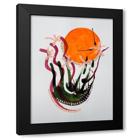 Walking Barefoot in the Grass Black Modern Wood Framed Art Print with Double Matting by Gianni, Katie