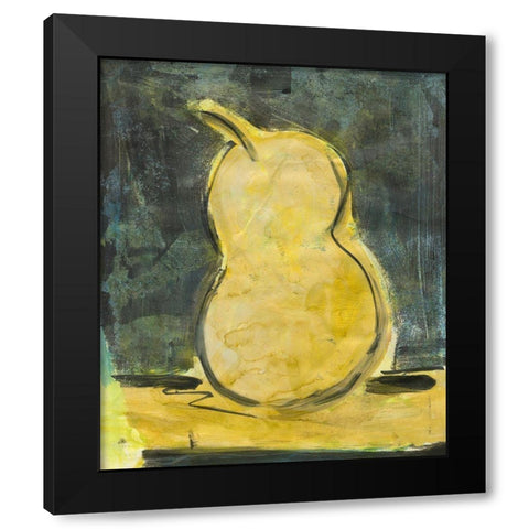 Urban Pear I Black Modern Wood Framed Art Print by Combs, Joyce