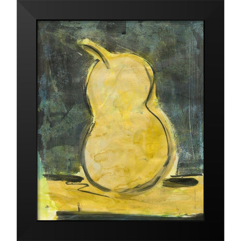 Urban Pear I Black Modern Wood Framed Art Print by Combs, Joyce
