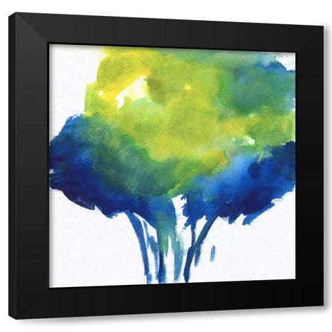 Magic Foliage I Black Modern Wood Framed Art Print with Double Matting by Combs, Joyce