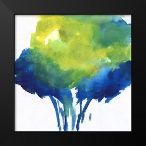 Magic Foliage I Black Modern Wood Framed Art Print by Combs, Joyce