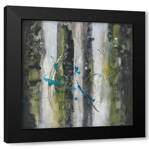 Electric Currents I Black Modern Wood Framed Art Print by Combs, Joyce