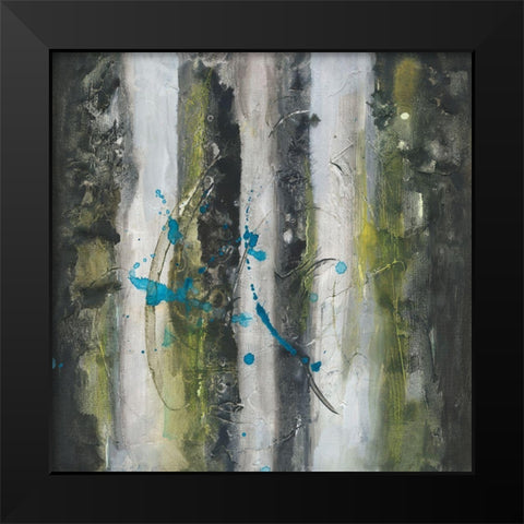 Electric Currents I Black Modern Wood Framed Art Print by Combs, Joyce