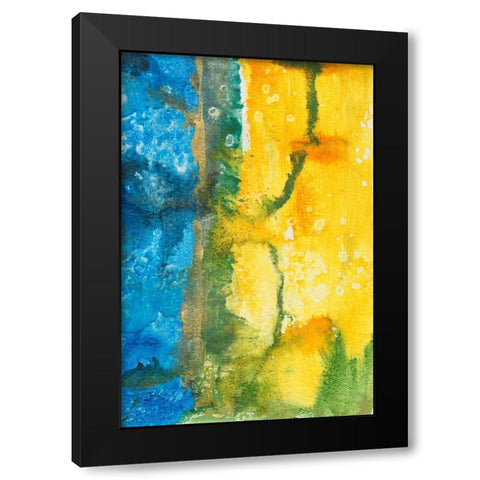 Aquatic Energy I Black Modern Wood Framed Art Print by Combs, Joyce