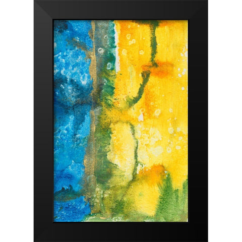 Aquatic Energy I Black Modern Wood Framed Art Print by Combs, Joyce