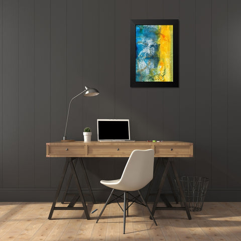 Aquatic Energy II Black Modern Wood Framed Art Print by Combs, Joyce