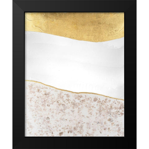 Whitestone I Black Modern Wood Framed Art Print by Lam, Vanna