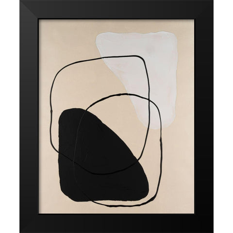 Avant Mod II Black Modern Wood Framed Art Print by Lam, Vanna