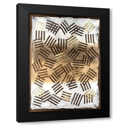 Raffia Palm II Black Modern Wood Framed Art Print by Lam, Vanna
