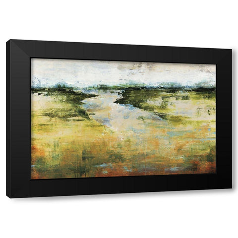 Plain Simple Black Modern Wood Framed Art Print with Double Matting by Edmunds, Sydney
