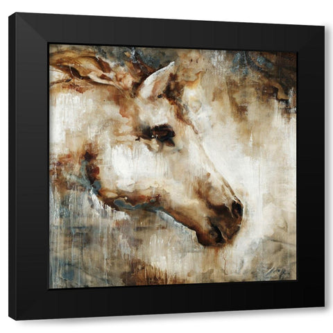 White Light Black Modern Wood Framed Art Print by Edmunds, Sydney