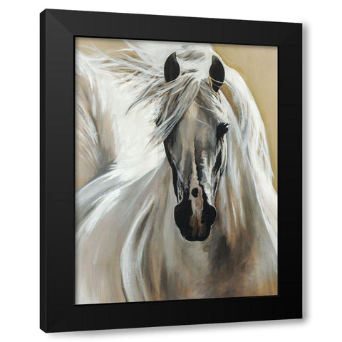 White Night Black Modern Wood Framed Art Print by Edmunds, Sydney