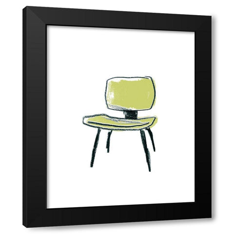 Take a Seat VI Black Modern Wood Framed Art Print by Vess, June Erica