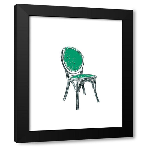 Take a Seat VIII Black Modern Wood Framed Art Print with Double Matting by Vess, June Erica