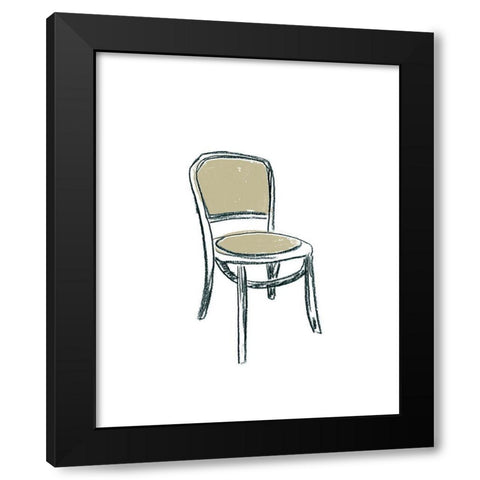 Take a Seat XI Black Modern Wood Framed Art Print by Vess, June Erica